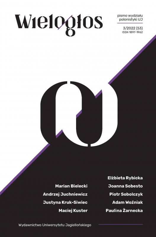 Diffractive Reading (and Writing). On Aleksandra Ubertowska’s Book Historie biotyczne. Pomiędzy estetyka a geotraumą Cover Image