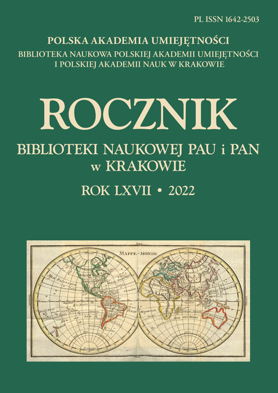 Manuscripts and keepsakes after Maria Konopnicka in the Scientific Library of the PAAS and the PAS in Cracow collection Cover Image