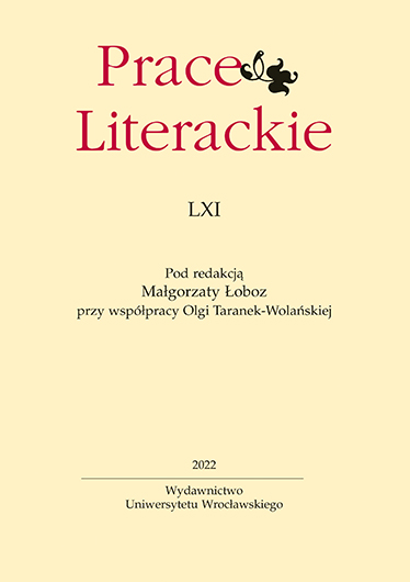 The human as a dramatic creature in the poetry of Jacek Łukasiewicz Cover Image