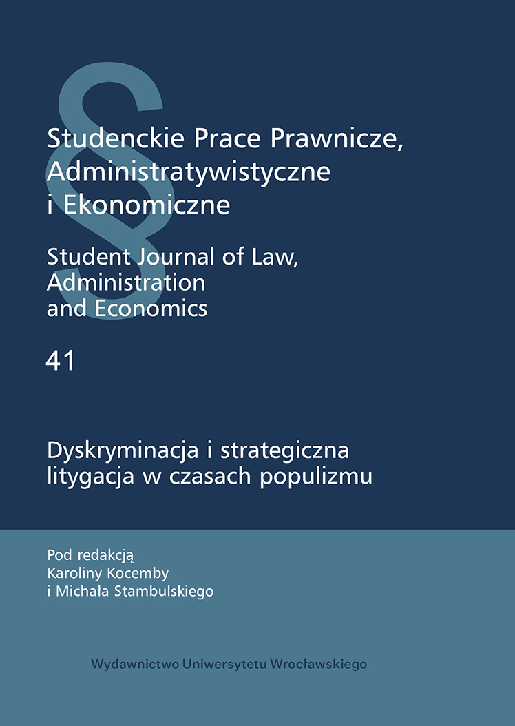 Strategiczna litygacja jako miecz obosieczny — prawa reprodukcyjne w czasach populizmu w Polsce