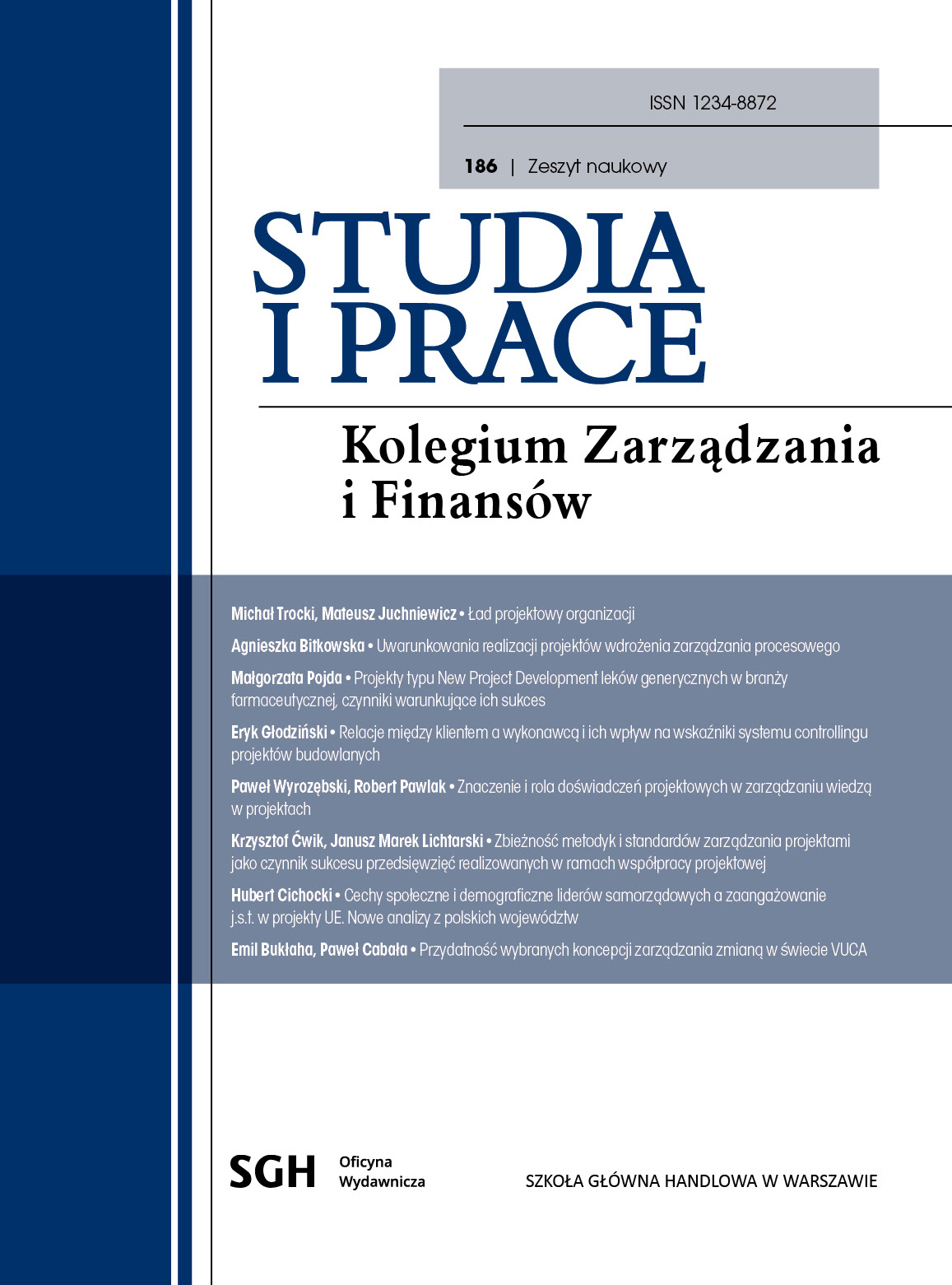 Impact of client and contractor relations on categories of the performance management system: case studies of construction projects Cover Image