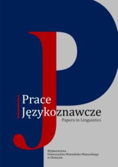 On subjectivisation in the process of the intensifiers formation (on an example of Polish ogromnie [‘enormously’]) Cover Image