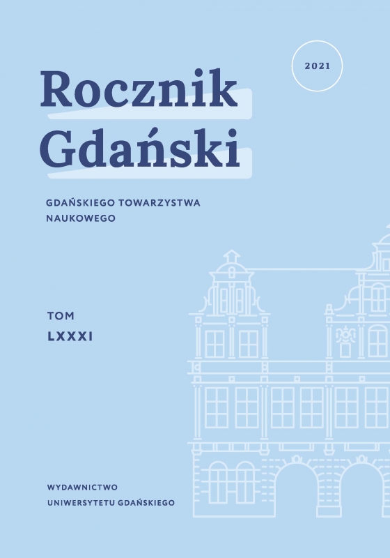 The activity of the Gdańsk Nature Research Society (Danziger Naturforschende) in the nineteenth and the first half Cover Image