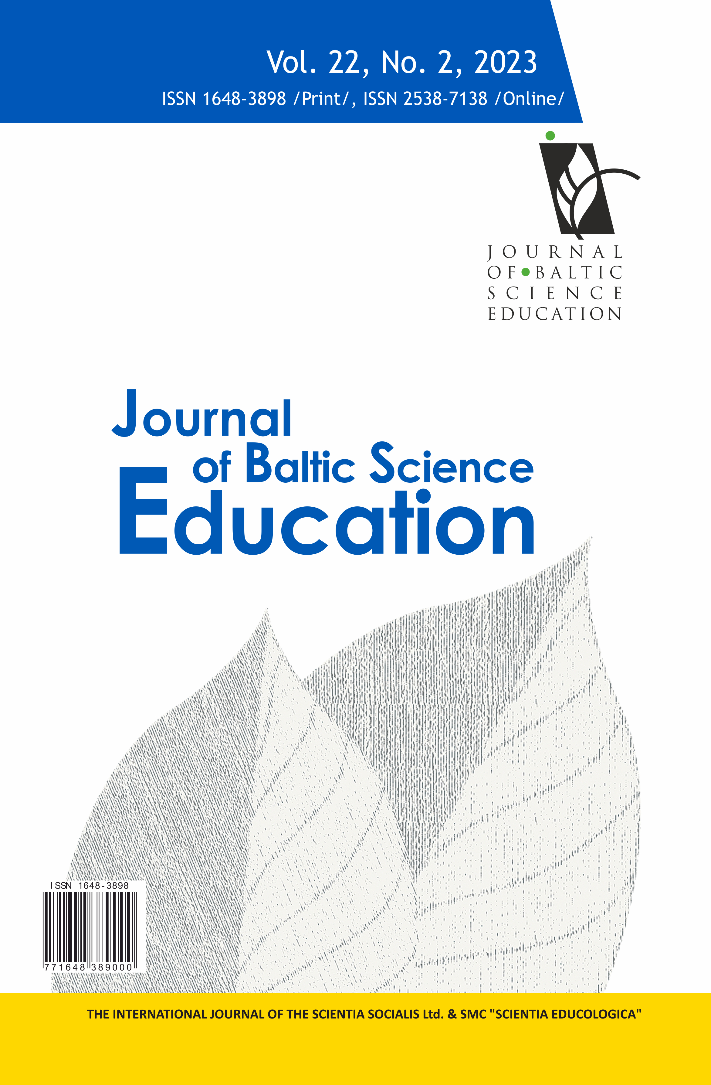 SECONDARY SCHOOL STUDENTS’ PERCEPTIONS OF SCIENCE LEARNING ENVIRONMENT AND SELF-EFFICACY IN SOUTH KOREA: GENDER DIFFERENCES Cover Image