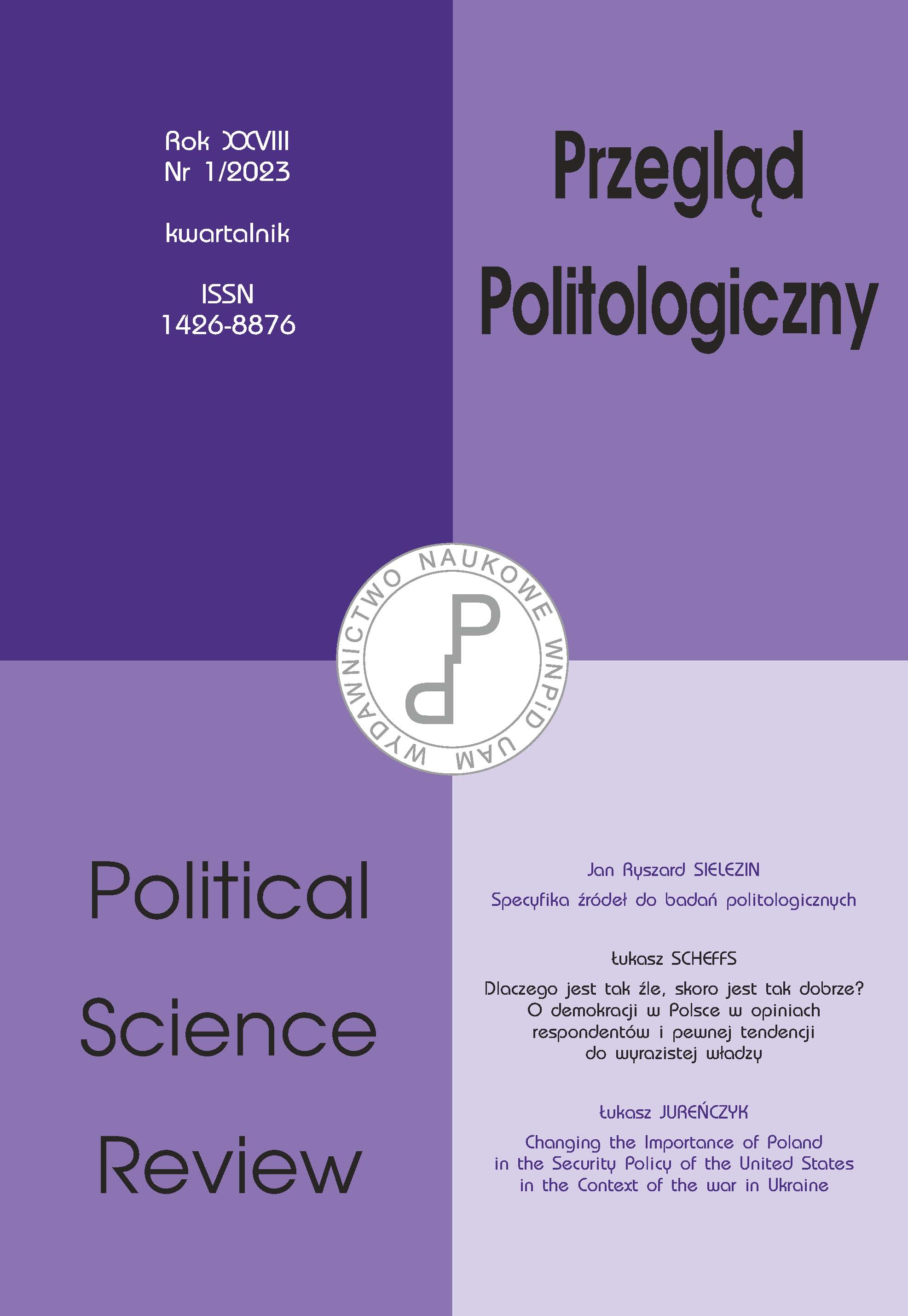 Specificity of sources for political science Cover Image