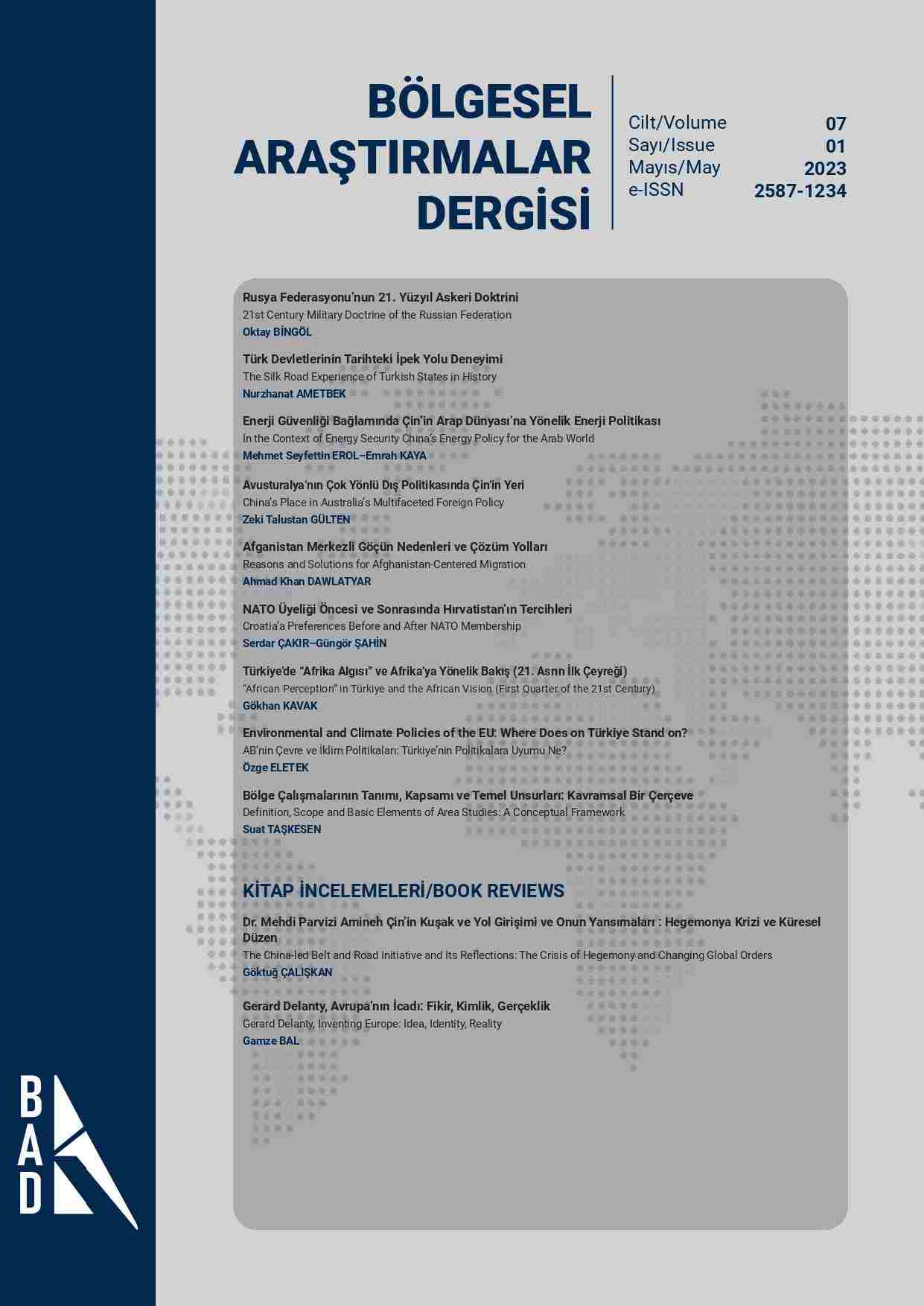 “African Perception” in Türkiye and the African Vision (First Quarter of the 21st Century) Cover Image