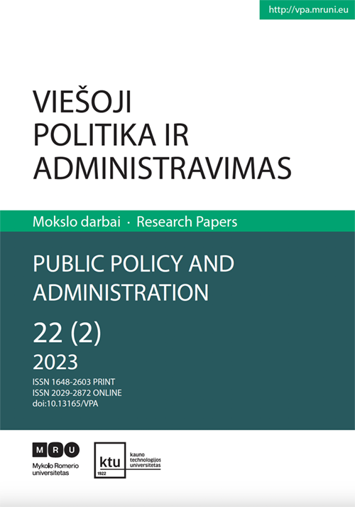 THE RELATIONSHIP BETWEEN EMOTIONAL INTELLIGENCE AND COMMUNICATION IN THE PUBLIC SECTOR: THE CASE OF A LITHUANIAN ARMED FORCES MILITARY UNIT Cover Image