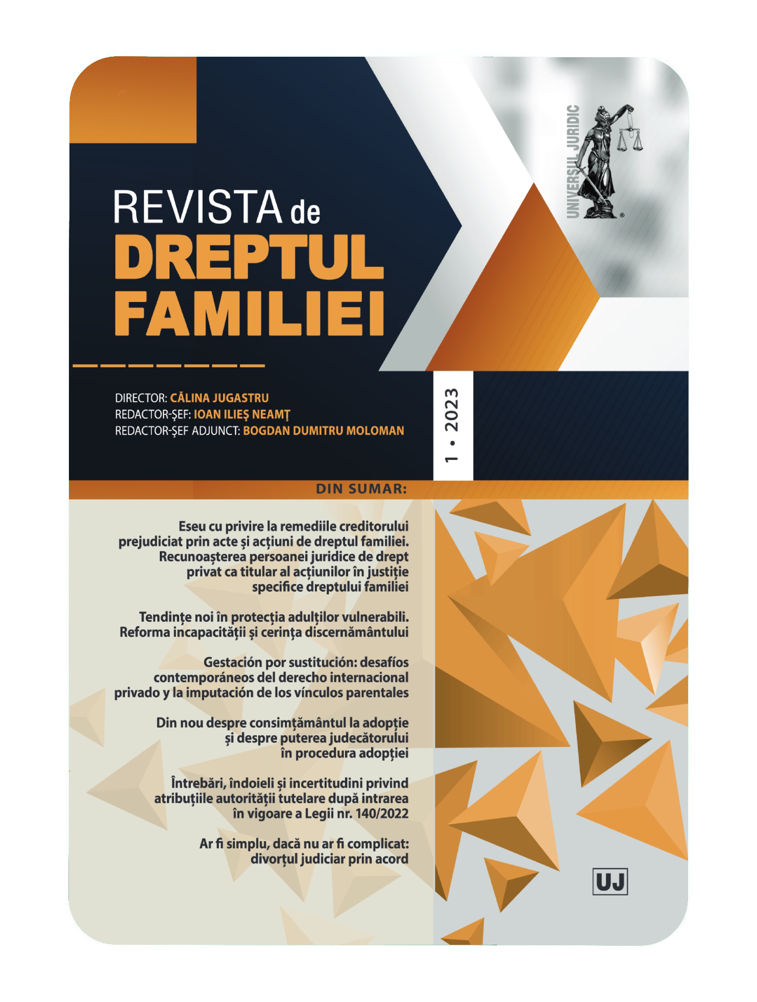 Marieta Avram, Civil Law. The Family, 3rd edition, revised and added, Hamangiu Publishing House, Bucharest, Romania, 2022, 840 pag. Cover Image