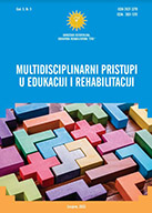 SELF-ASSESSMENT OF STUDENTS IN THE FINAL YEAR OF CLASSROOM TEACHING TO WORK WITH CHILDREN WITH DISABILITIES Cover Image