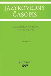 Adverbs Derived from Adjectival Present Participles in Polish, Slovak and Czech: A Comparative Corpus-based Study Cover Image