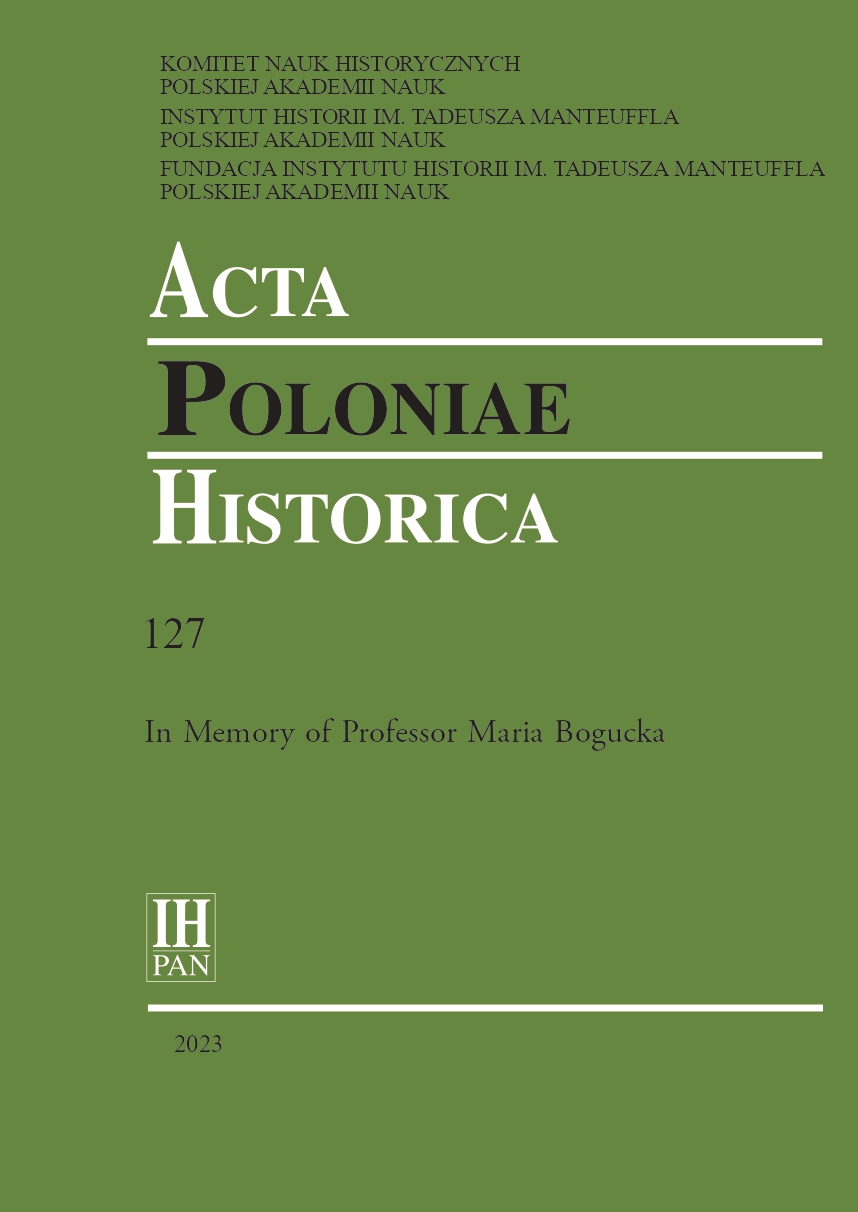 EARLY MODERN GDAŃSK
IN MARIA BOGUCKA’S RESEARCH