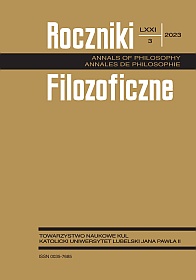 ZBIGNIEW JORDAN’S CONTRIBUTION TO SUPPORTING CONTACTS BETWEEN POLISH ÉMIGRÉ PHILOSOPHY AND PHILOSOPHY DEVELOPED IN POLAND Cover Image