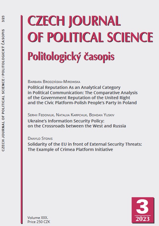 Political Reputation As an Analytical Category in Political Communication