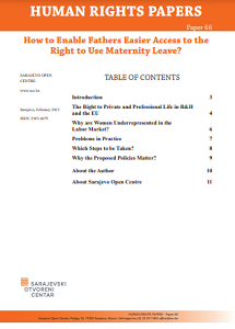 How to Enable Fathers Easier Access to the Right to Use Maternity Leave?