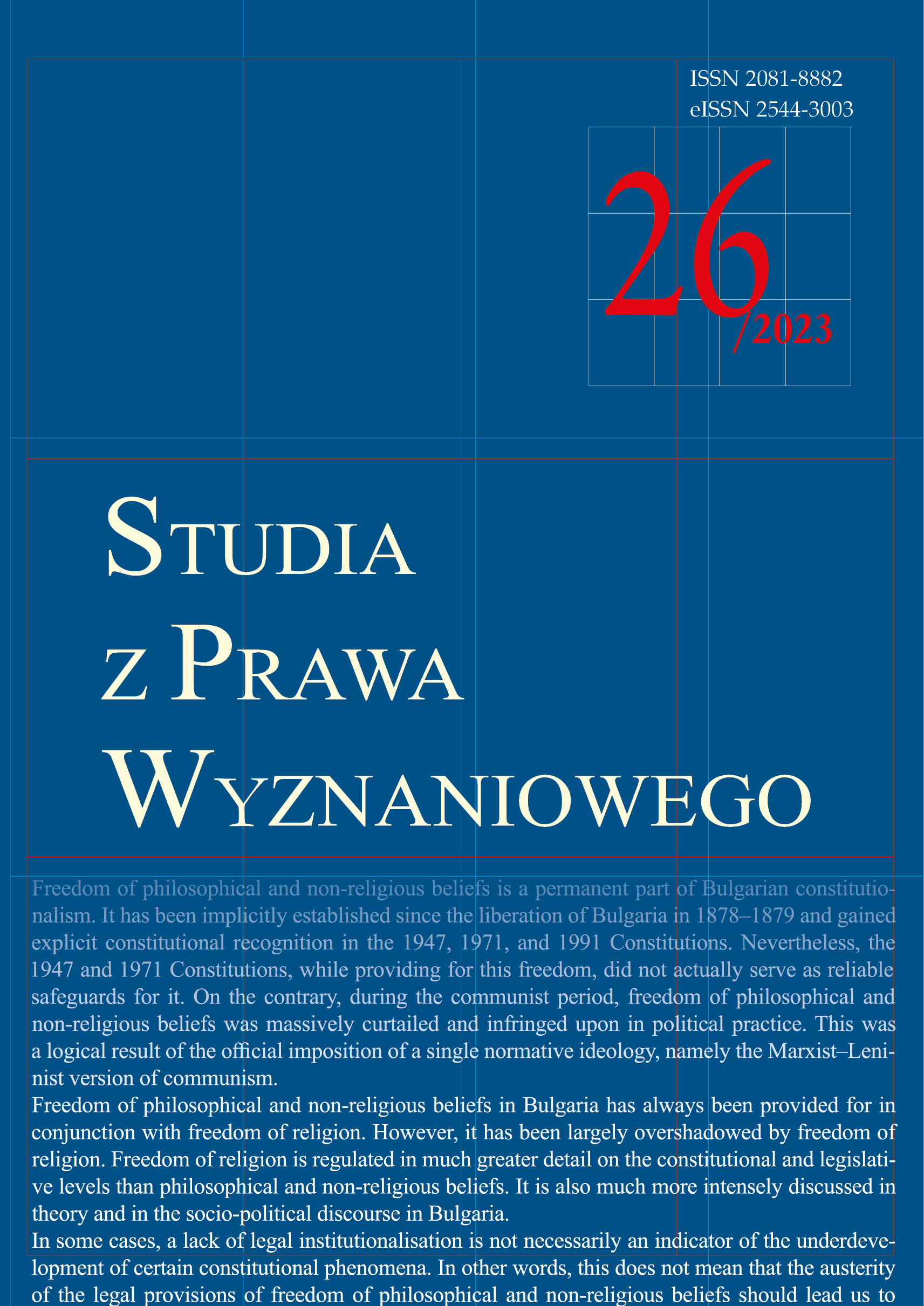 Freedom of religious organisations in Poland – the case of independent Jewish religious communities Cover Image