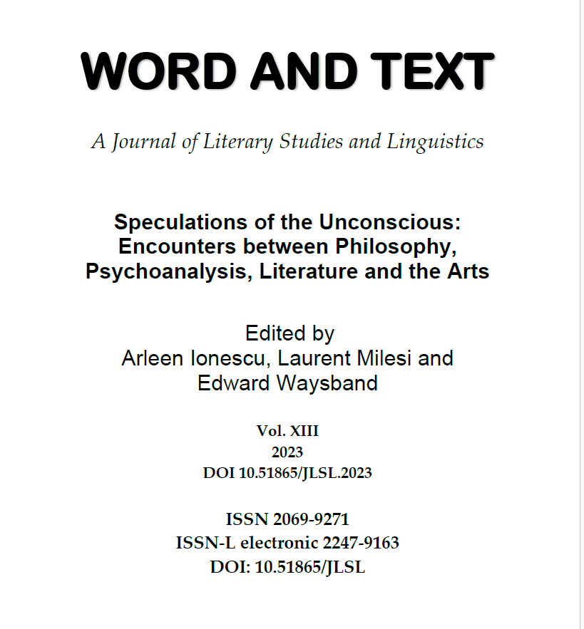 Introduction: Speculations of the Unconscious: Encounters between Philosophy, Psychoanalysis, Literature and the Arts