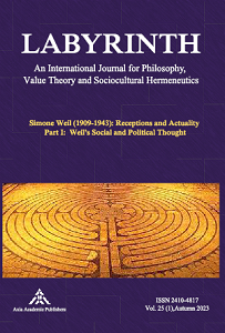 Worker Boredom in Simone Weil's Thought. Material and Spiritual Coherence Cover Image