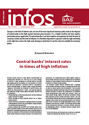 Central banks’ interest rates in times of high inflation Cover Image