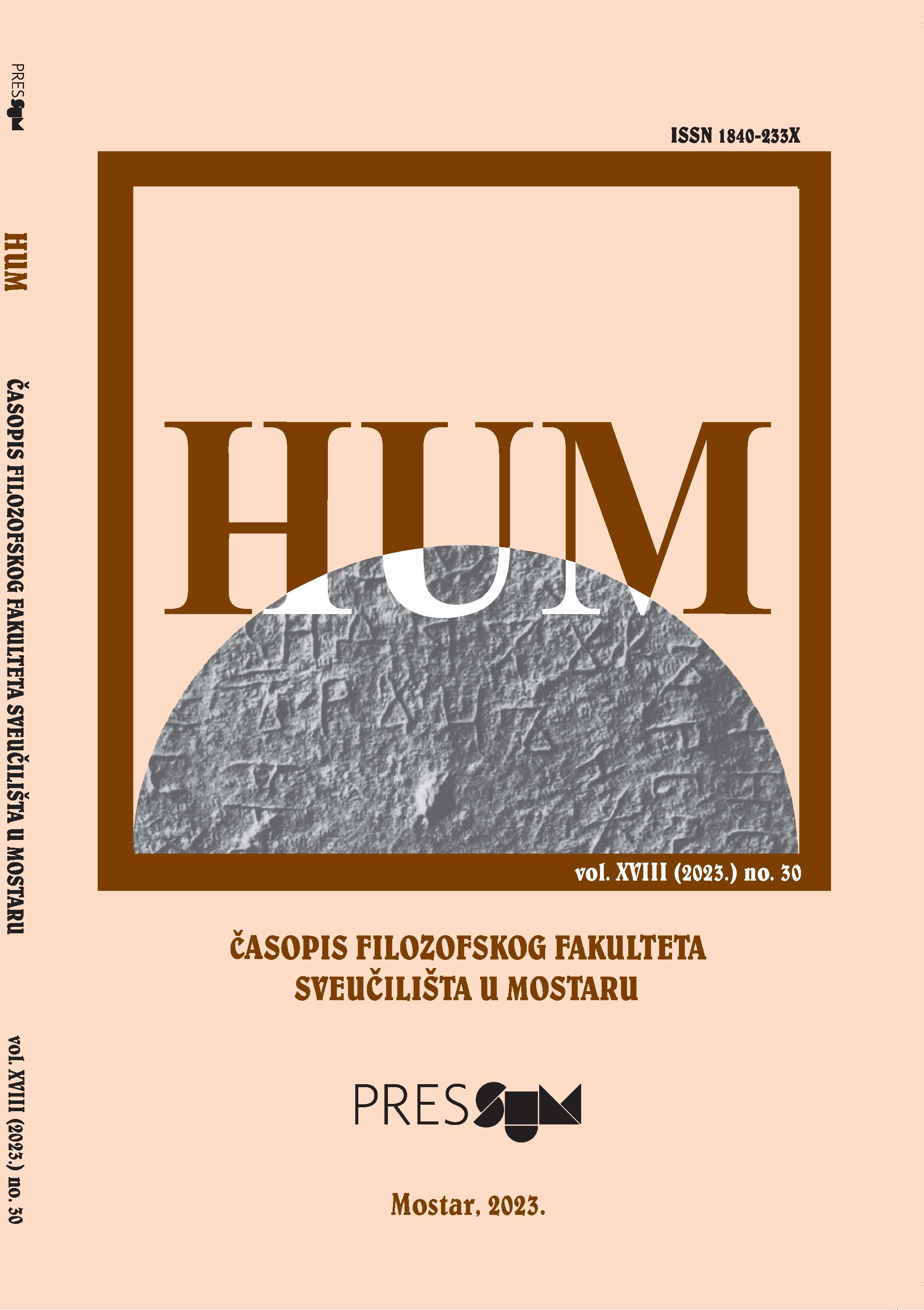 PERSONIFICATION METAPHORS IN KRLEŽA’S NOVEL ON THE EDGE OF MIND AND ITS TRANSLATION INTO THE ENGLISH LANGUAGE Cover Image