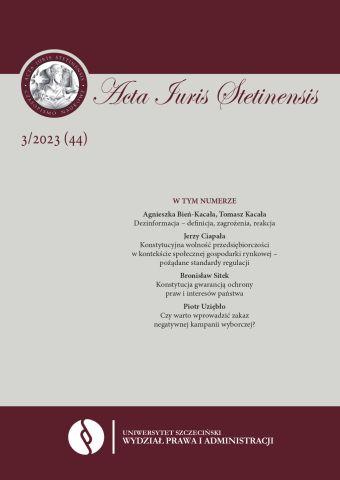 Constitutional determinants of transitional justice after the decline of the rule of law in the light of european standards: the issue of the status of judges Cover Image