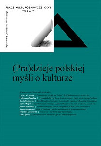 On the term culture in Outline of the History of Culture and Enlightenment of the Polish Nation by Ignacy Lubicz Czerwiński (1749-1834) Cover Image