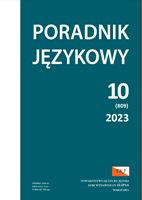 NEW NAMES OF DISHES, BEVERAGES, AND FOODS IN THE POLISH LANGUAGE AS A REFLECTION OF THE CONTEMPORARY NUTRITIONAL TRENDS (A LEXICOGRAPHIC RESEARCH) Cover Image