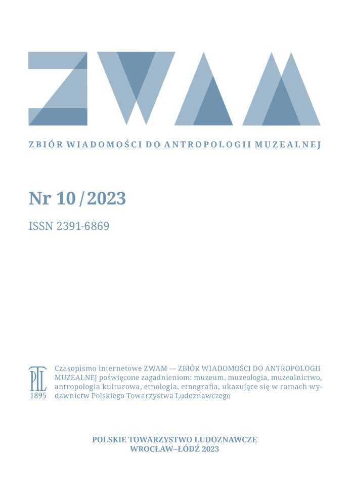 From Museology to the Anthropology of Things. Training Personnel for Cultural Institutions in the Poznań Ethnological Centre Cover Image