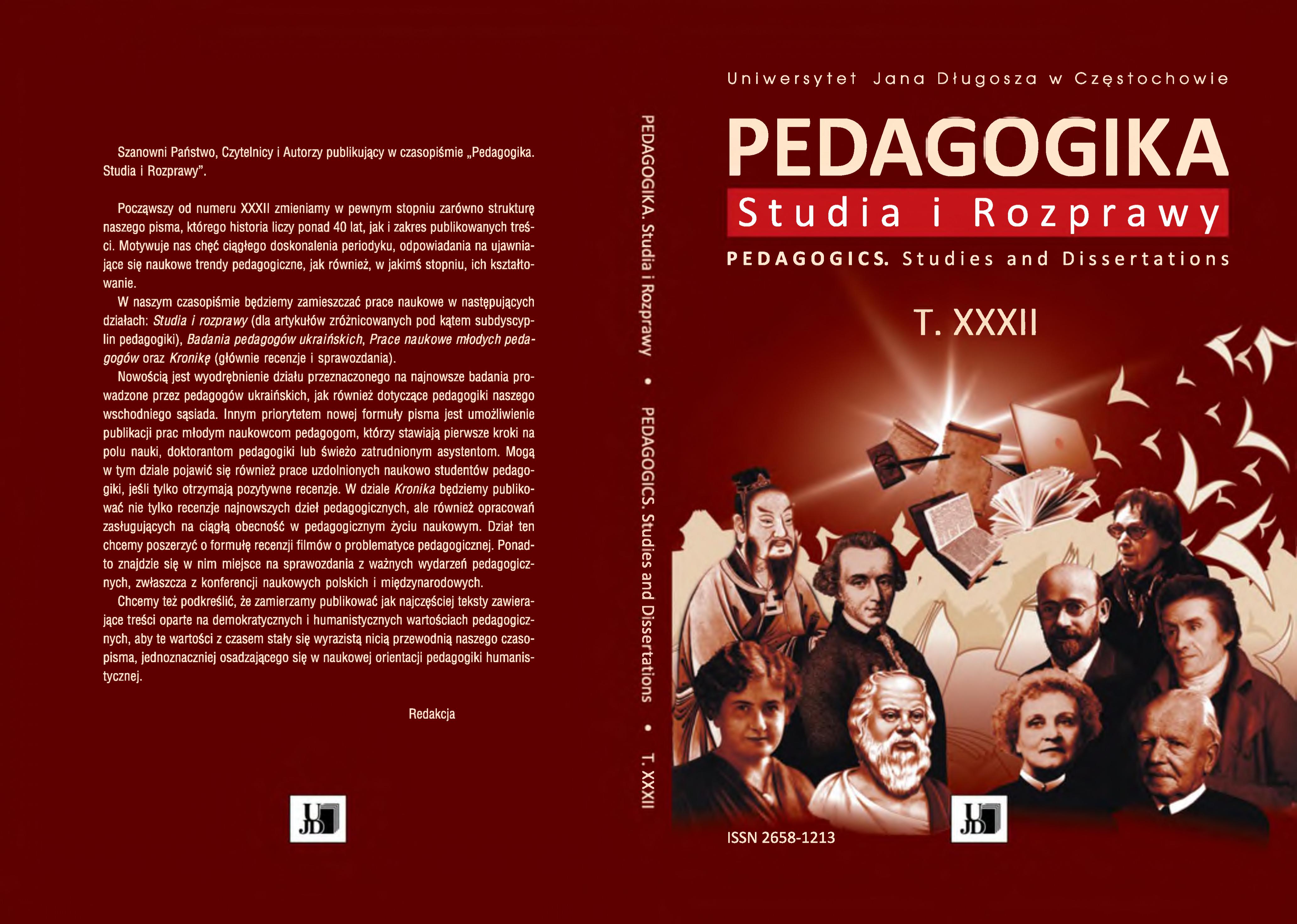 Recenzja książki: Irena Wojnar, Humanistyczne intencje edukacji, Wydawnictwo Akademickie „Żak”, Warszawa 2000 Cover Image