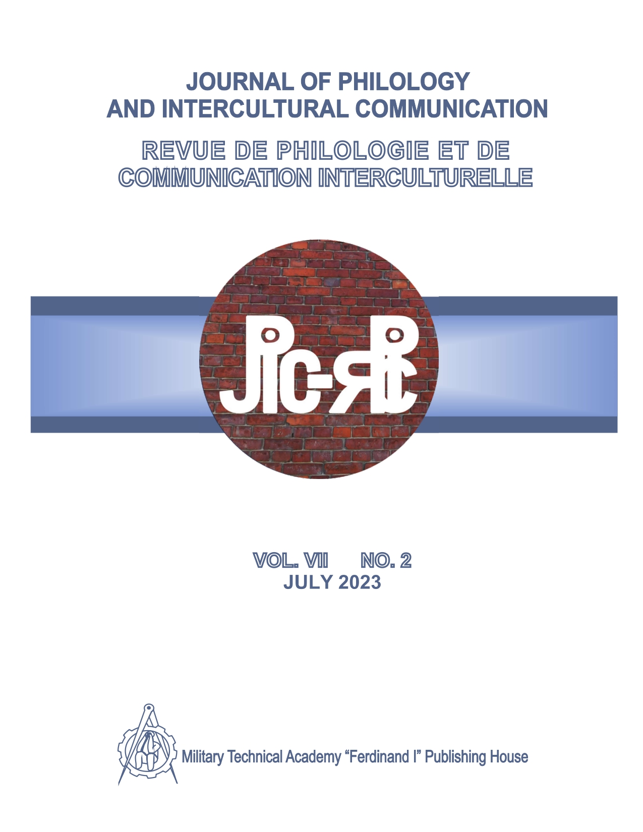 JOURNAL OF PHILOLOGY
AND INTERCULTURAL COMMUNICATION Cover Image
