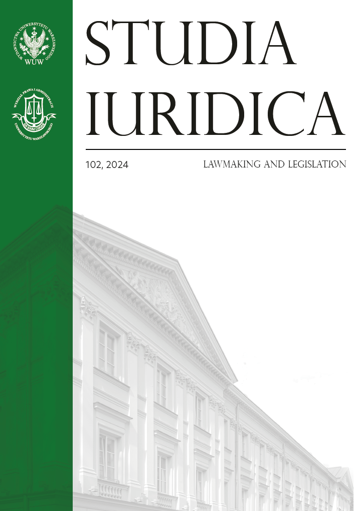 ON THE STANDARDS OF LAW-MAKING IN CRIMINAL LAW: A POLISH EXAMPLE Cover Image