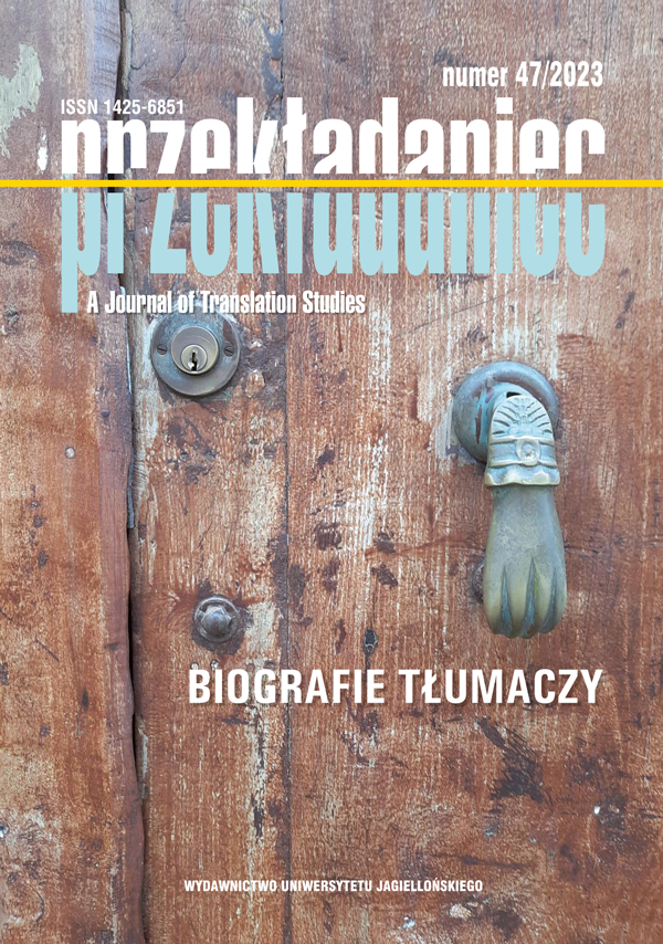 “It’s not just about the level of translation, personality also plays here a big role”. Zofia Jachimecka’s Professional Correspondence with Mieczysław Brahmer Cover Image
