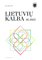 Sisteminis požiūris į lietuvių kalbos inceptyvines konstrukcijas su bendratimi