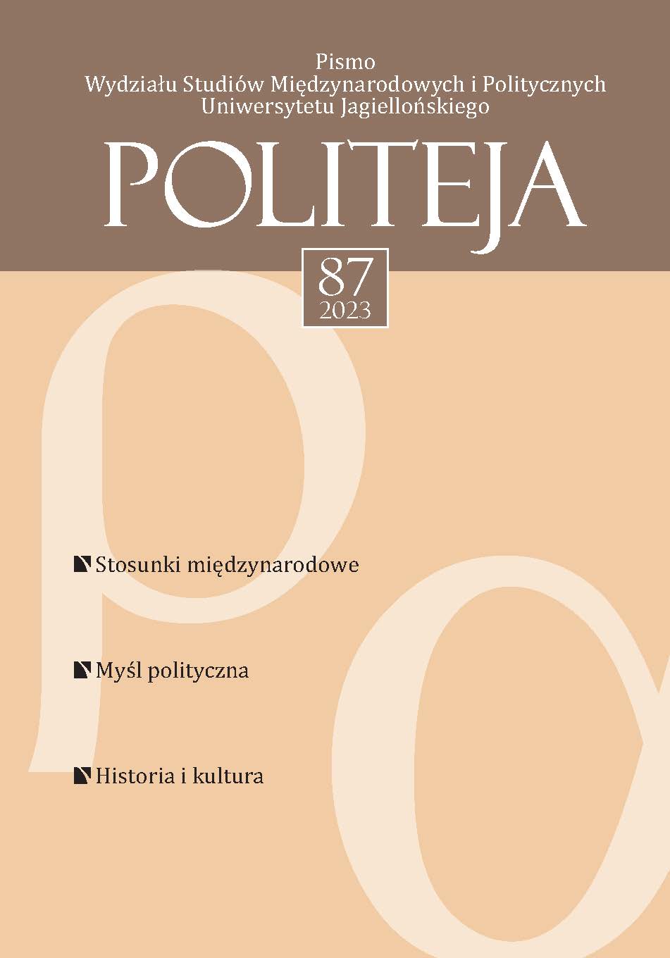 Two Traditions of English Political Thought in the Political Thinking of the “Stańczycy” Cover Image