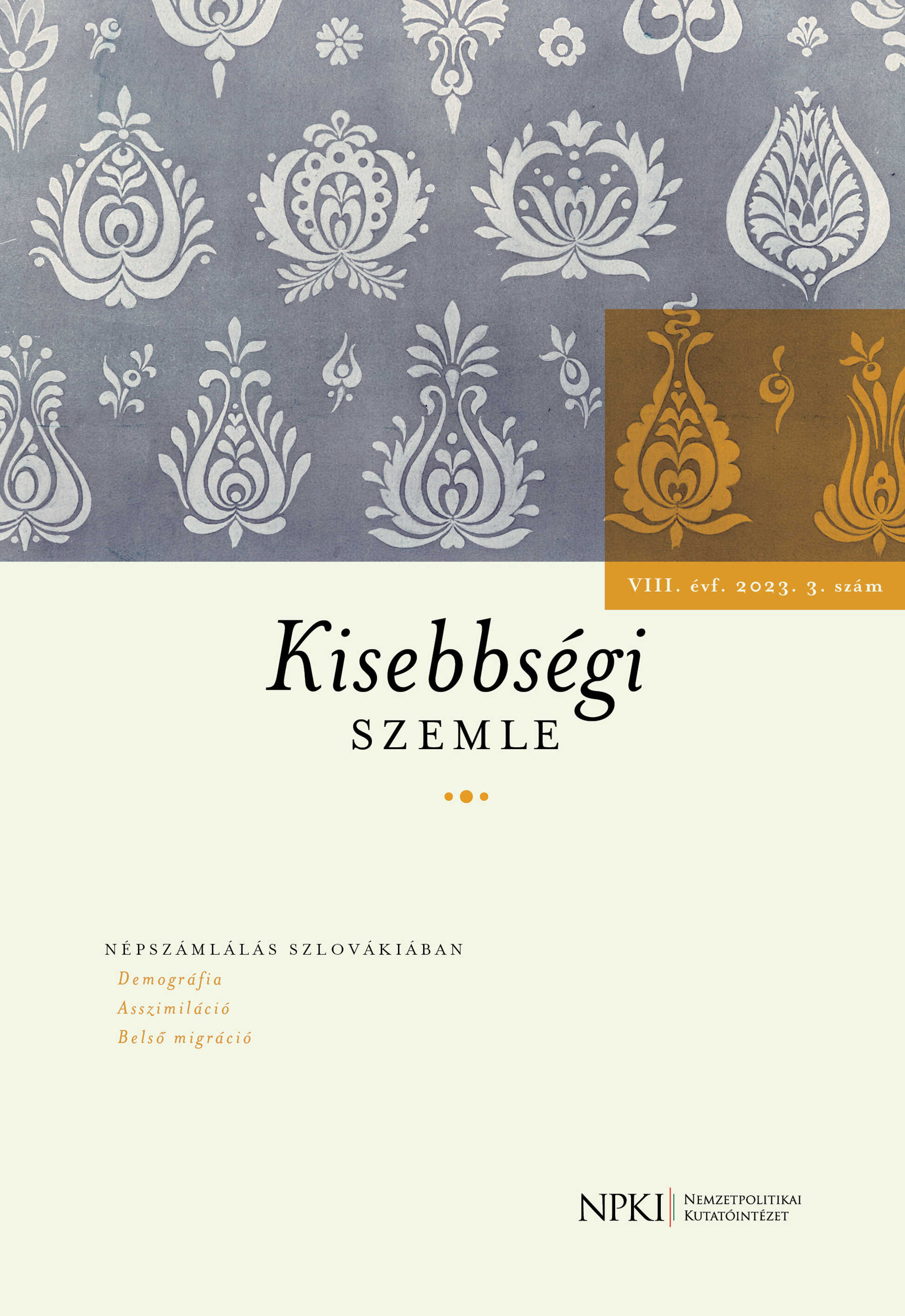 The impact of internal migration on changes in the ethnic structure of population in Southern Slovakia Cover Image