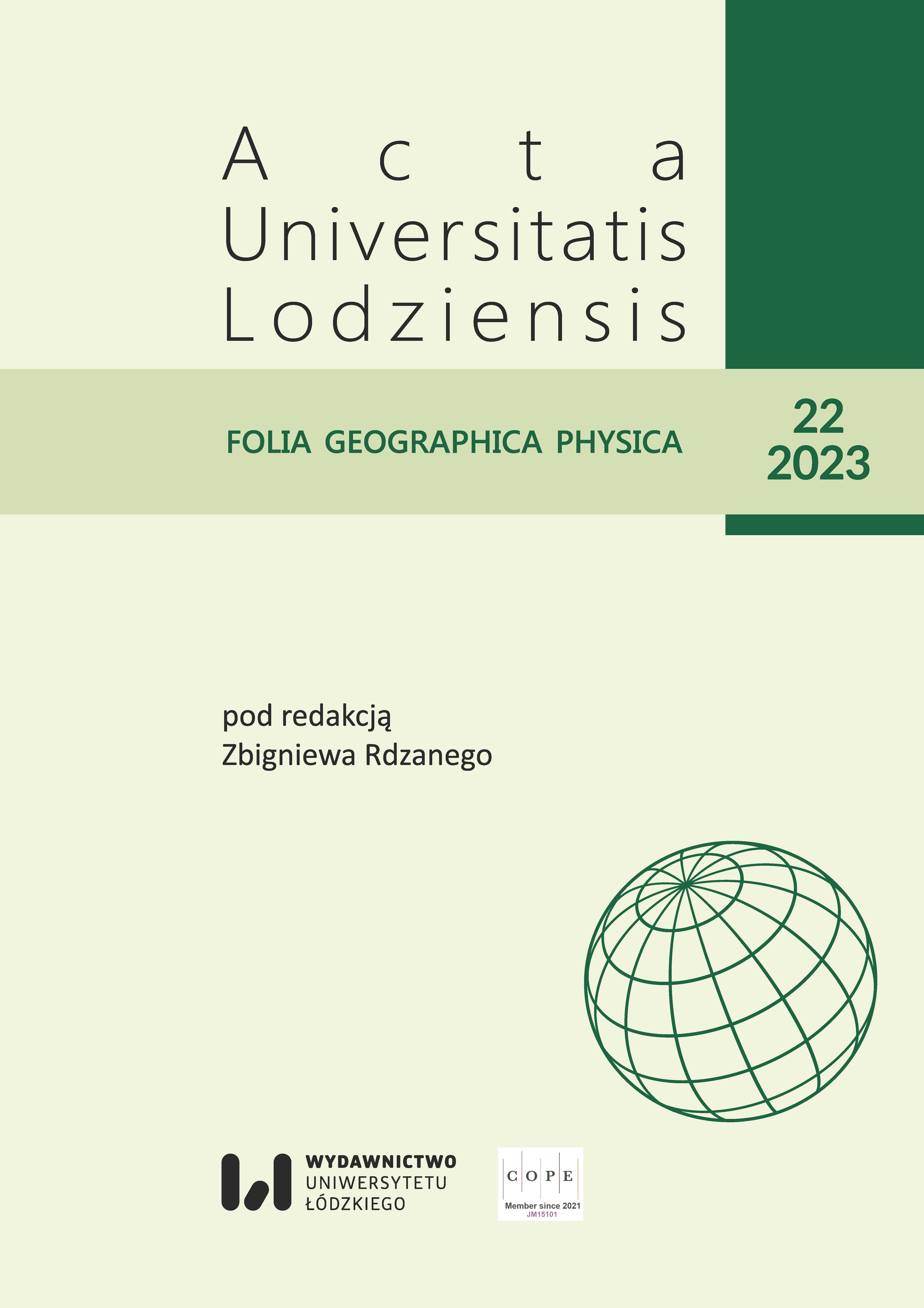 Environmental conditions of the Błonie peatland and the paleogeographic significance of its deposits (Central Poland) Cover Image