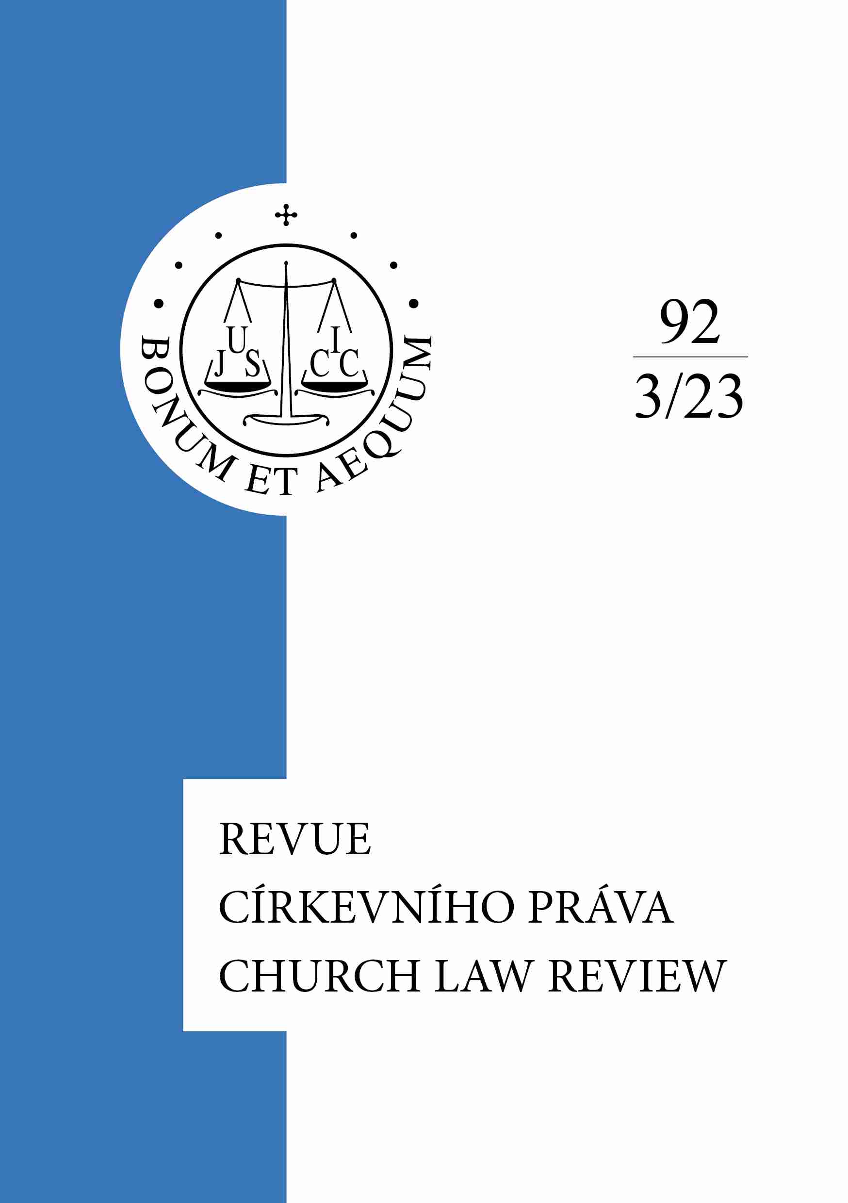 The Place of Marriage in the Case of Marriage Between a Catholic and an Unbaptised Person – Draft Criteria Cover Image