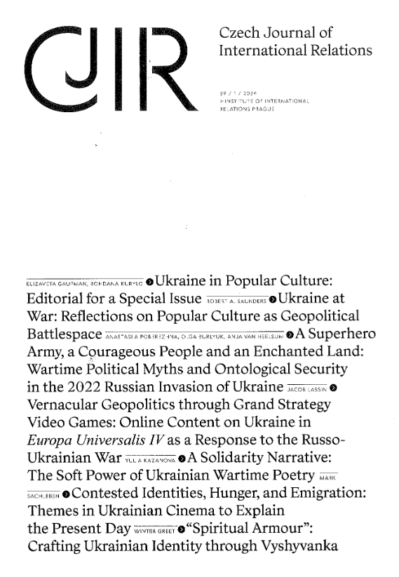 Ukraine in Popular Culture: Editorial for a Special Issue Cover Image