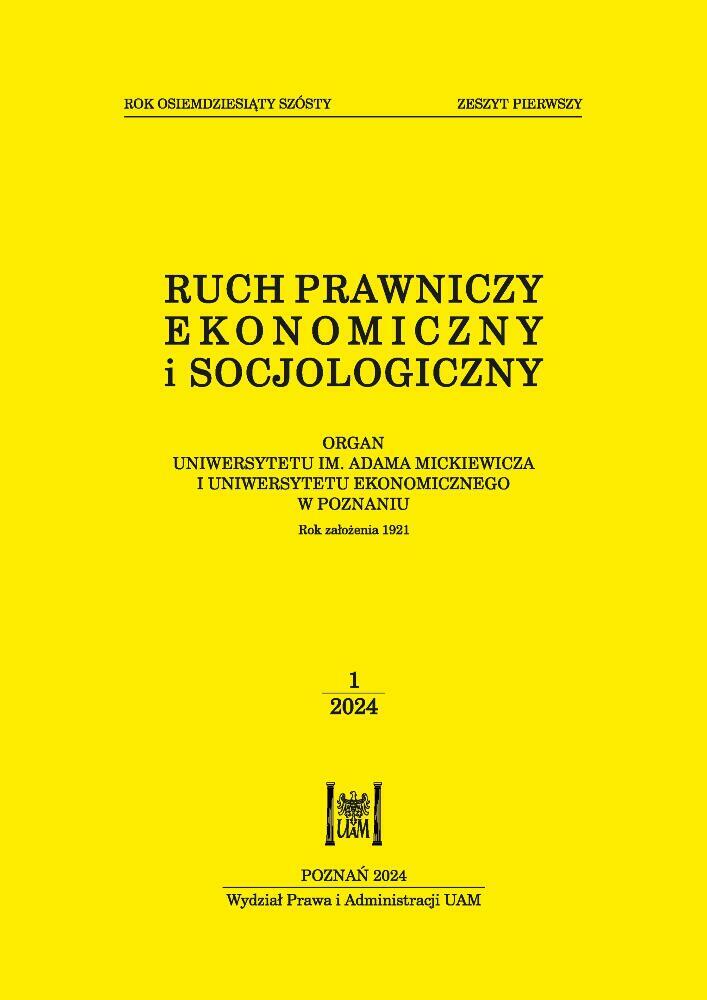 ON THE LOGICAL GROUNDS OF THE RELATIONSHIP OF SPECIALITY IN CRIMINAL LAW: CRITICAL REMARKS ON WŁADYSŁAW WOLTER’S CONCEPT OF SPECIALITY Cover Image