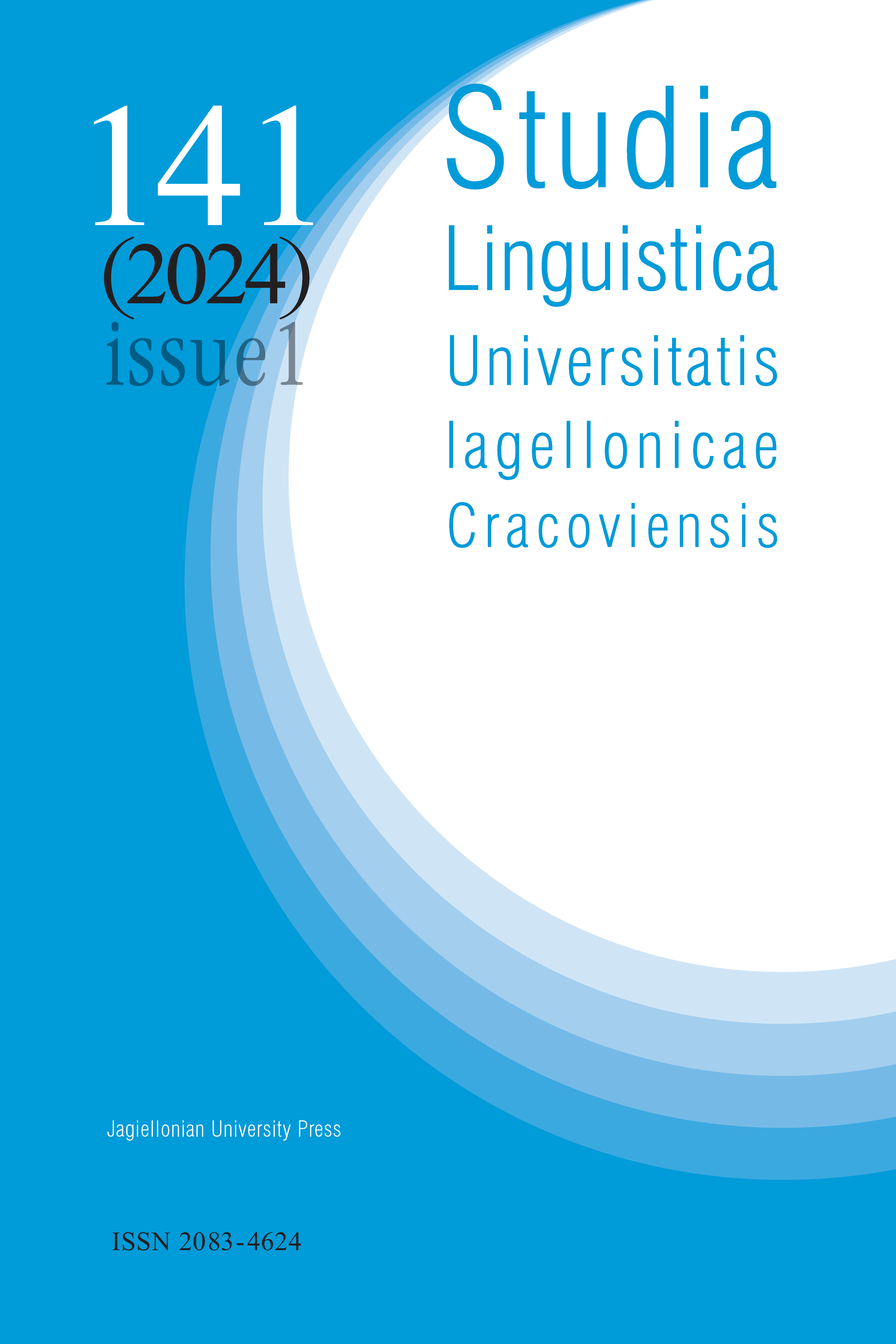 Greek as an SAE language: Developing on the micro-orientation perspective Cover Image