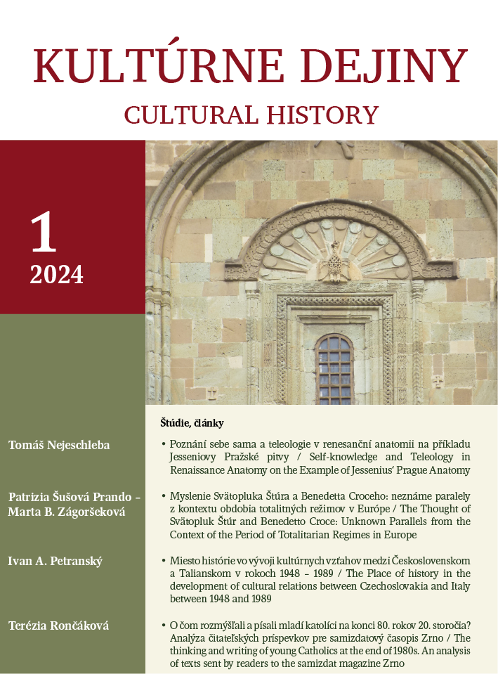 The Place of History in the Development of Cultural Relations between Czechoslovakia and Italy between 1948 and 1989 Cover Image