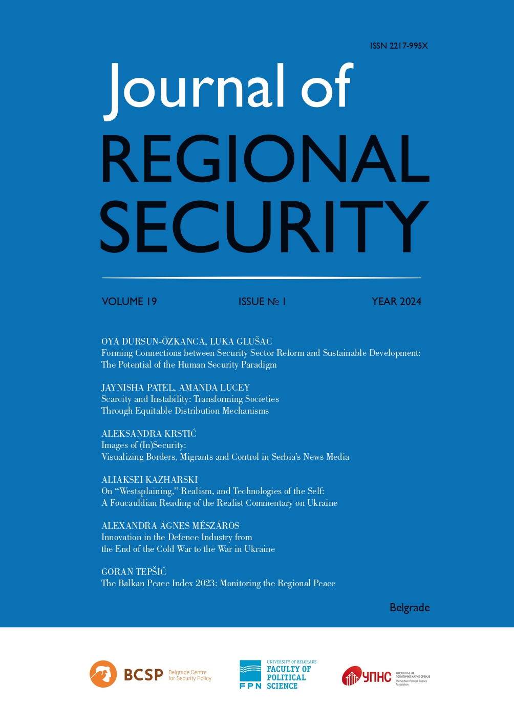 Forming Connections between Security Sector Reform and Sustainable Development: The Potential of the Human Security Paradigm Cover Image
