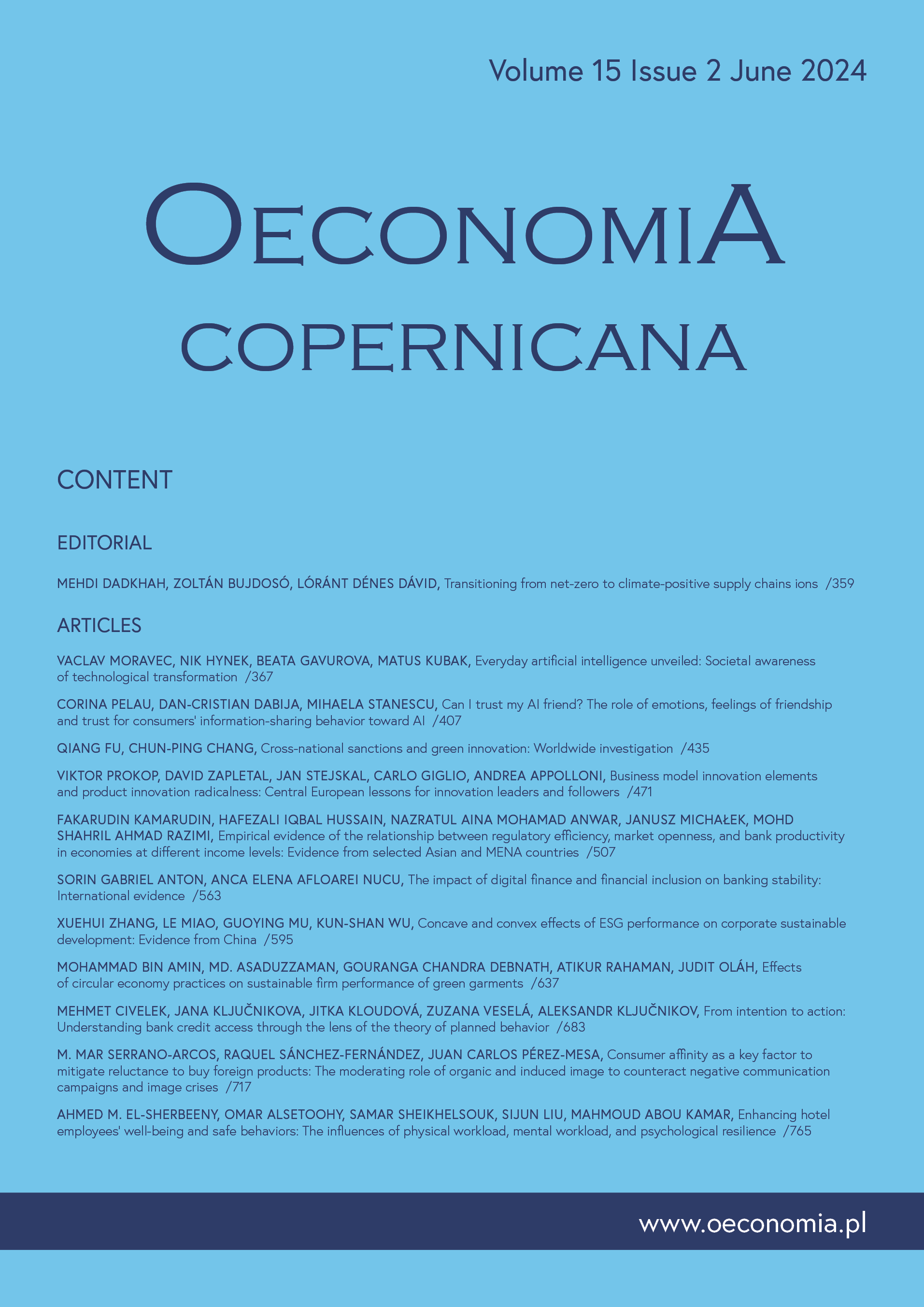 Concave and convex effects of ESG performance on corporate sustainable development: Evidence from China Cover Image