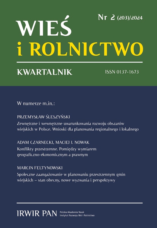 Społeczne zaangażowanie w planowaniu
przestrzennym gmin wiejskich – stan obecny, nowe
wyzwania i perspektywy