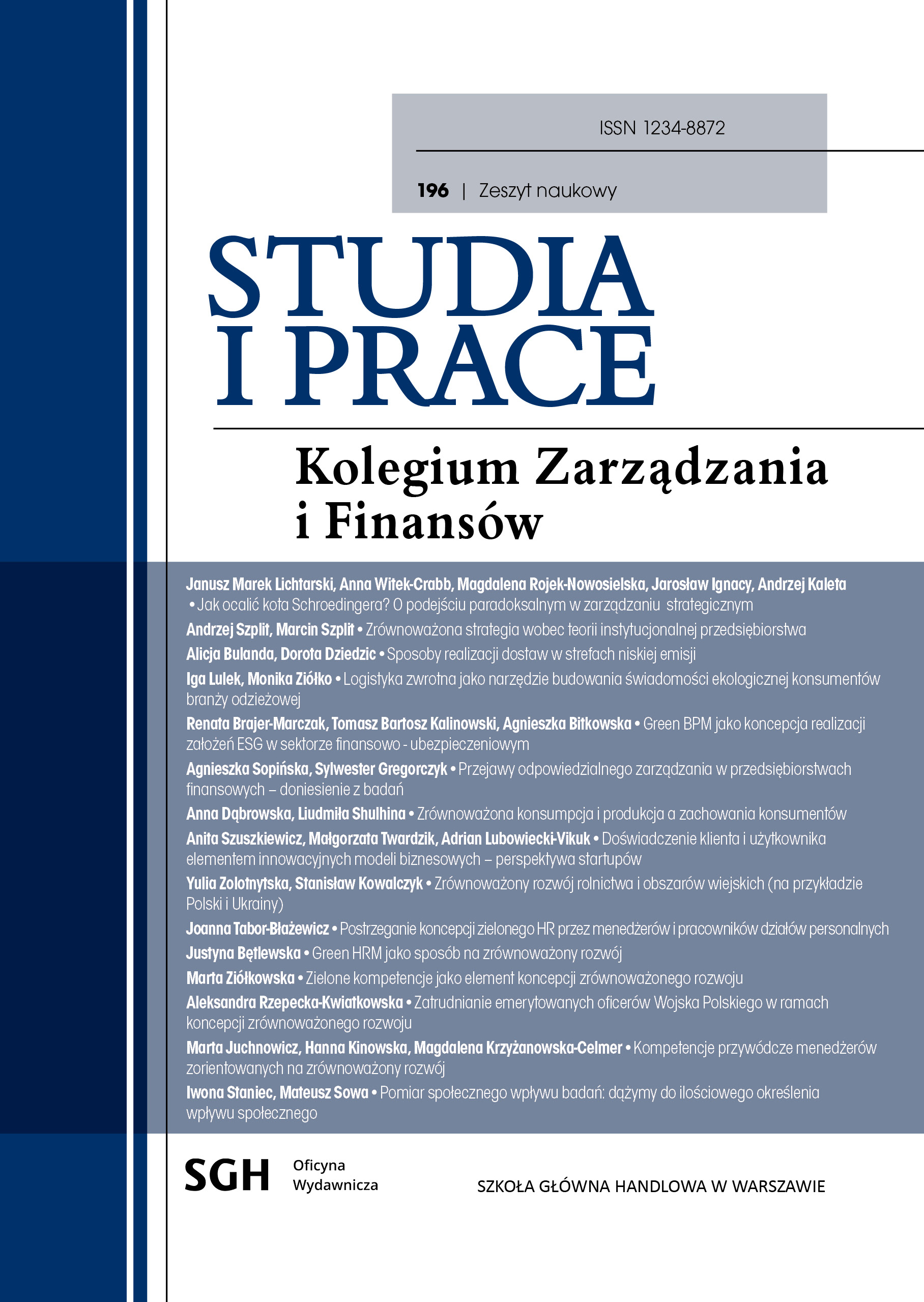 Sustainability of agriculture and rural areas (on the example of Poland and Ukraine) Cover Image