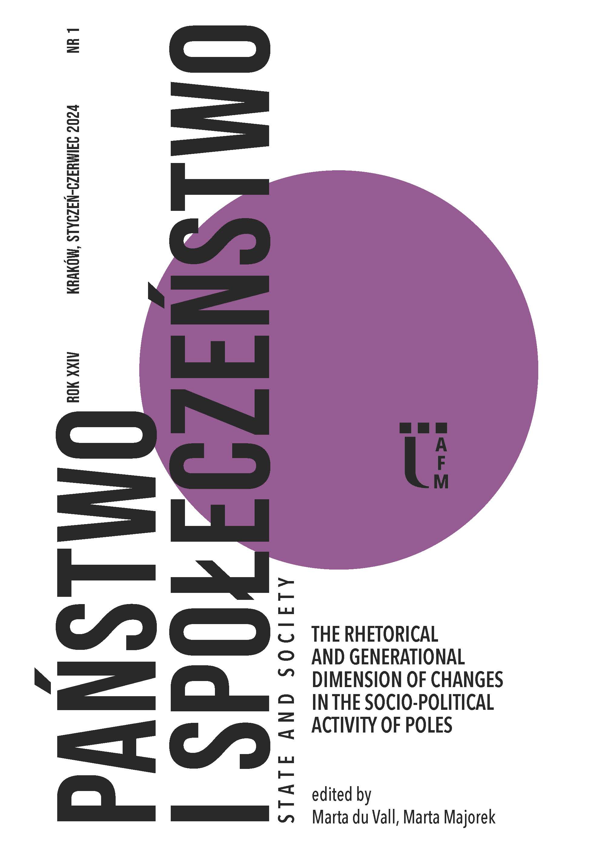 The rhetorical and generational dimension of changes in the socio-political activity of Poles. Introduction