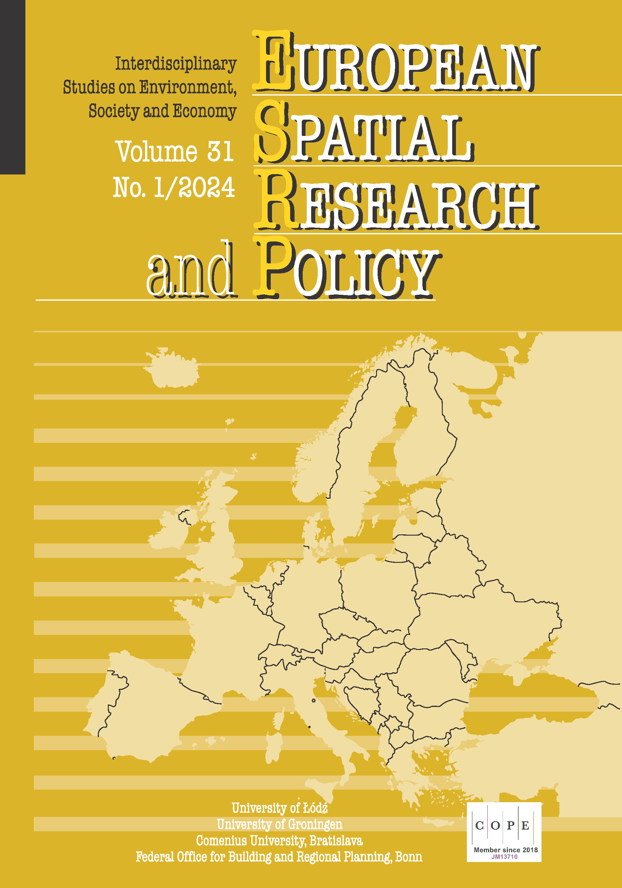 Spatial matching of emergency shelters to the distribution of residents in the light of transport behaviours of evacuees during war: the case of Suwałki Cover Image