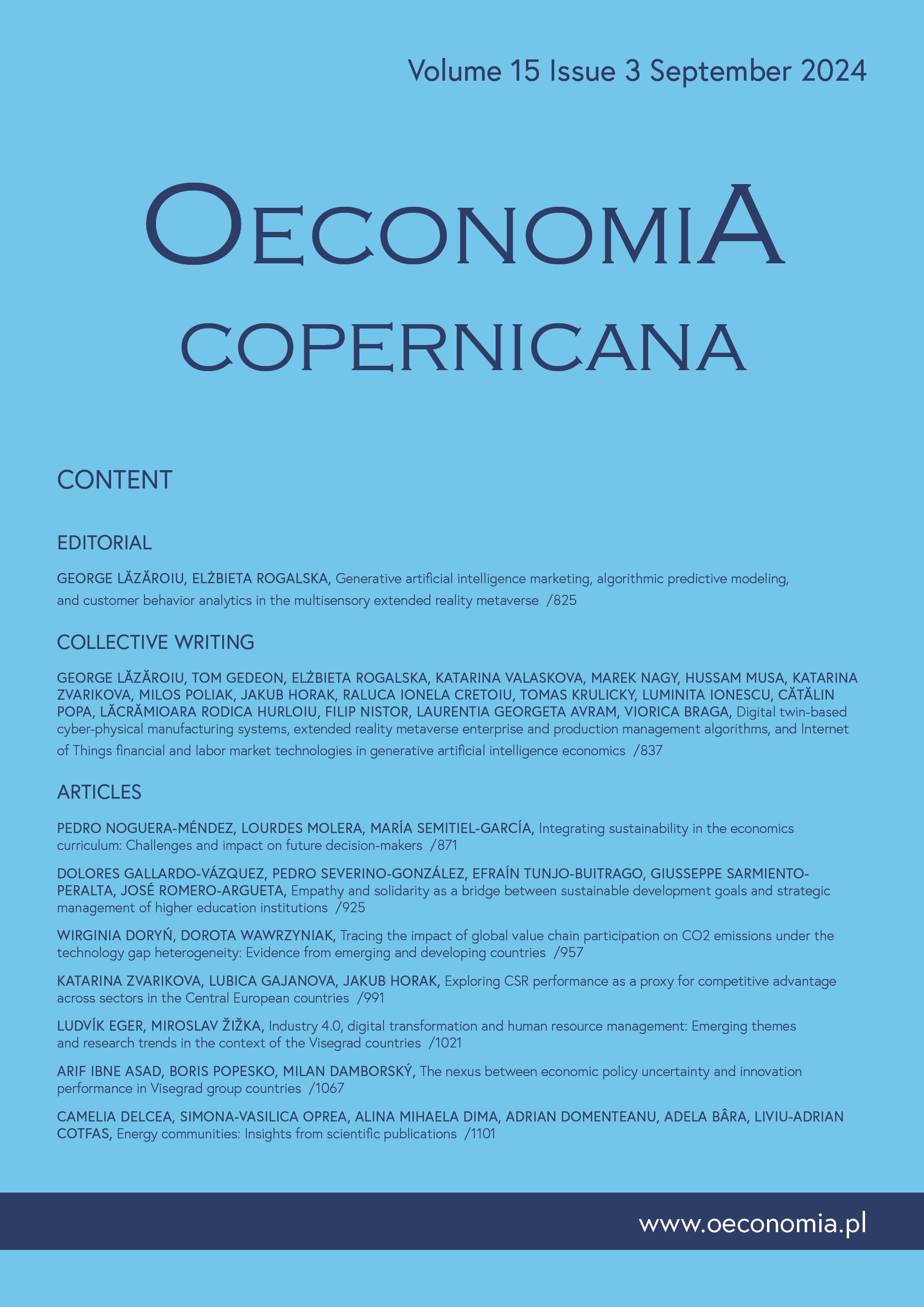 Digital twin-based cyber-physical manufacturing systems,
extended reality metaverse enterprise and production
management algorithms, and Internet of Things financial and
labor market technologies in generative artificial
intelligence economic Cover Image