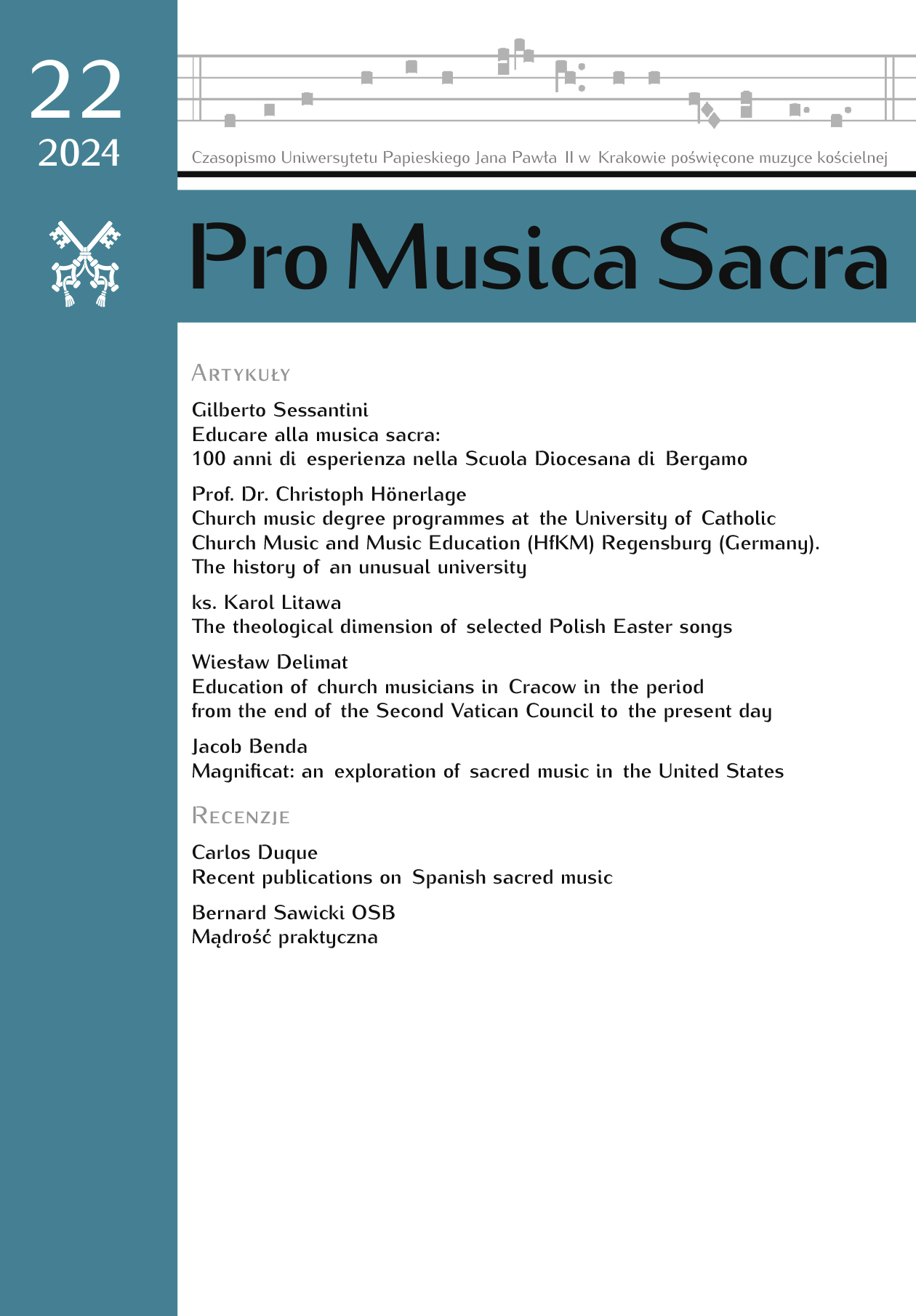 Education of church musicians in Cracow in the period from the end of the Second Vatican Council to the present day