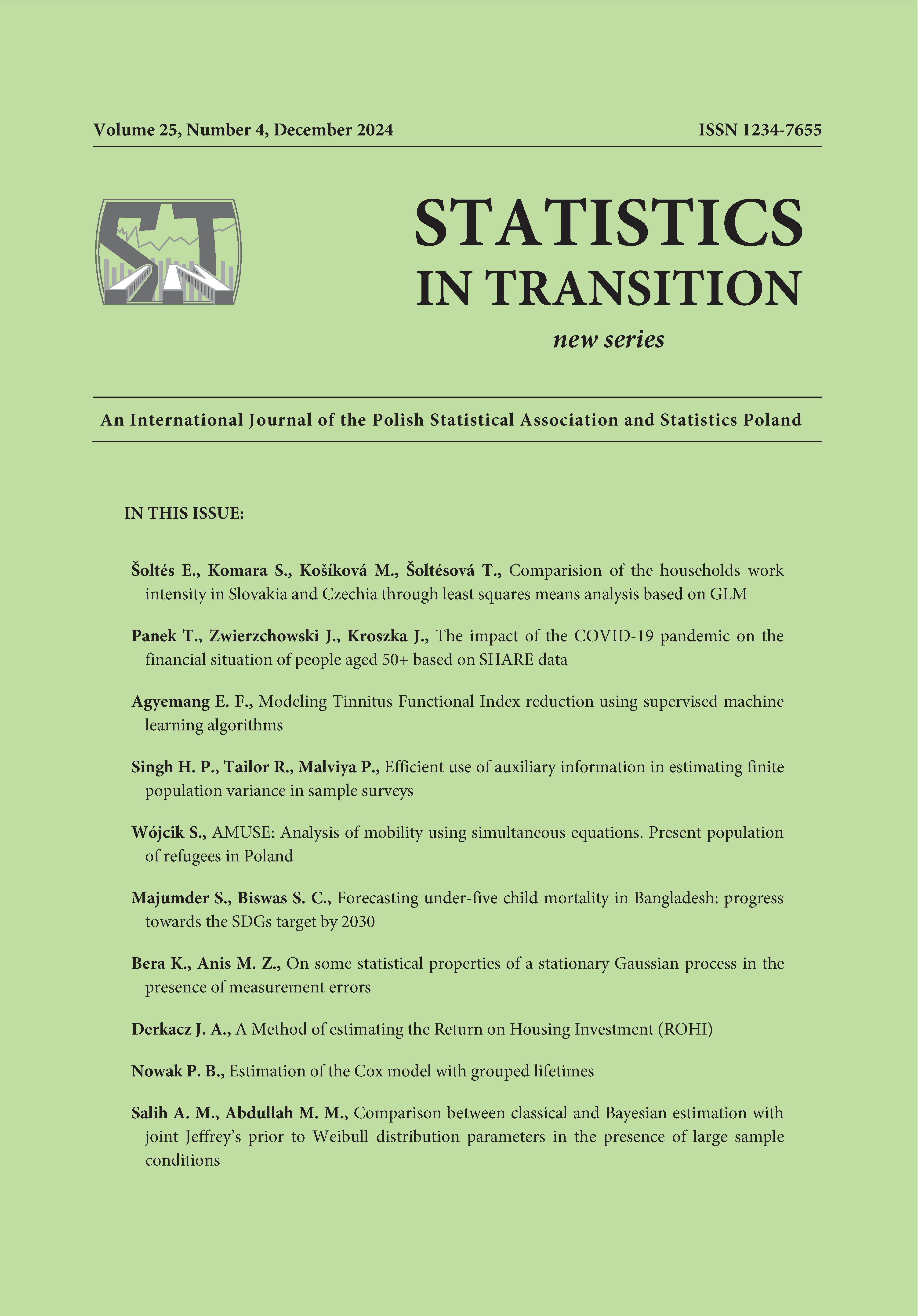 AMUSE: Analysis of mobility using simultaneous equations. Present population of refugees in Poland Cover Image