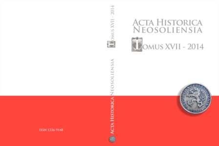 Acta historica Neosoliensia